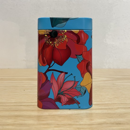 BOITE À THÉ métal Poppy Bleu