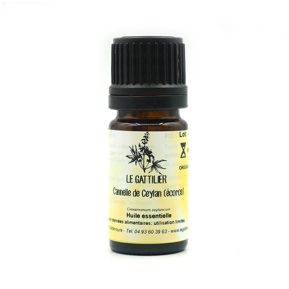 Cannelle de Ceylan, écorce (Cinnamomum verum) huile essentielle